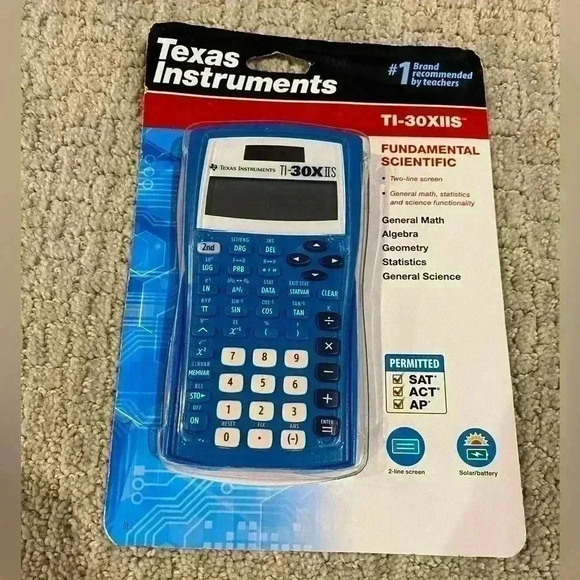 Texas Instruments TI-30X IIS Two-Line Scientific Calculator - Blue - Picture 1 of 3